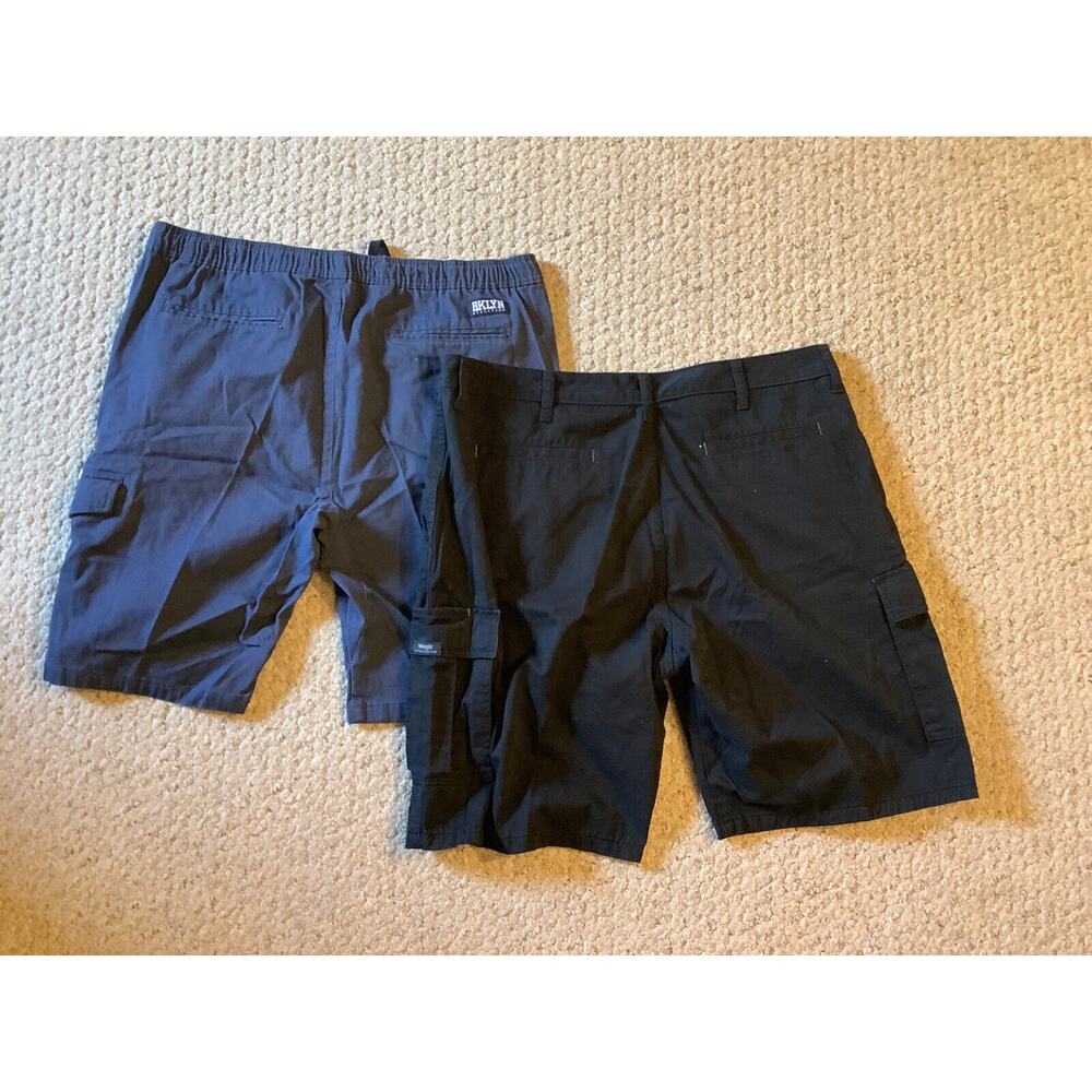 Wrangler & Bklyn Athletics Brand Mens Cargo Shorts 38/XL Belted & Drawstring